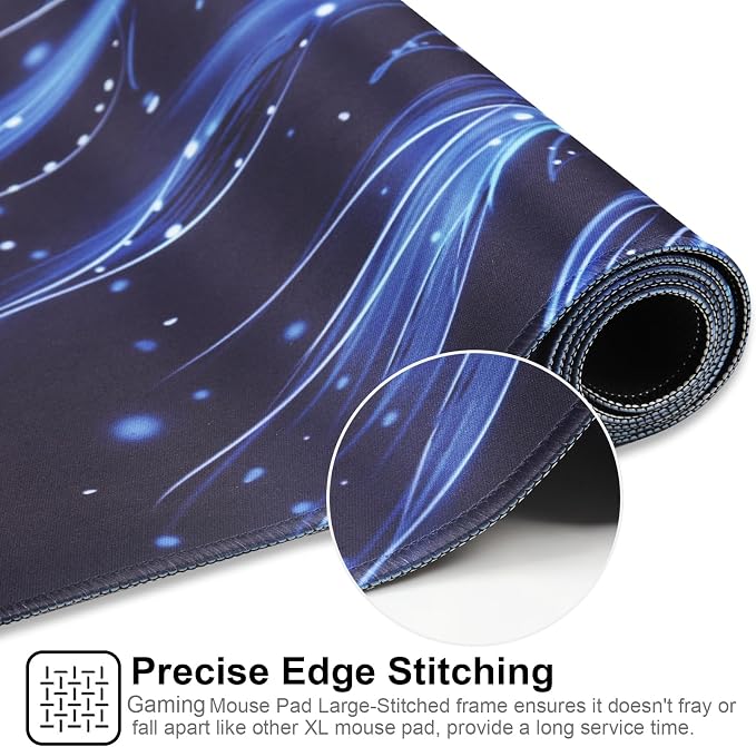 XXL Gaming Mouse Pad 35.4x15.7 Professional Large Mouse Pad & Computer Game Mouse Mat-90x40 Flowershape - Image 5