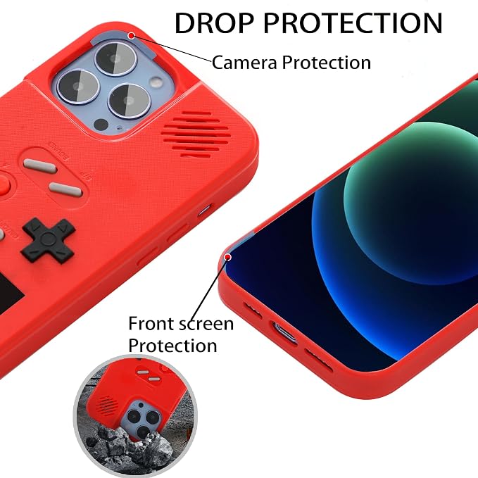 Gameboy Case for iPhone 15 Plus Only,Handheld Retro 168 Classic Games,Color Video Display Game Case for iPhone,Anti-Scratch Shockproof Phone Cover for iPhone WeLohas - Image 5