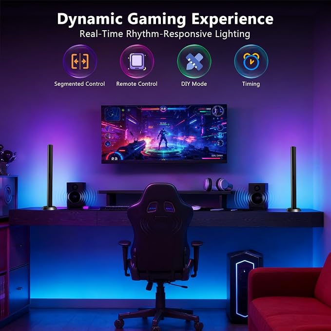 DAYBETTER Smart LED Light Bar,RGBICWW WiFi TV Light Bars for Room,Gaming - Image 2