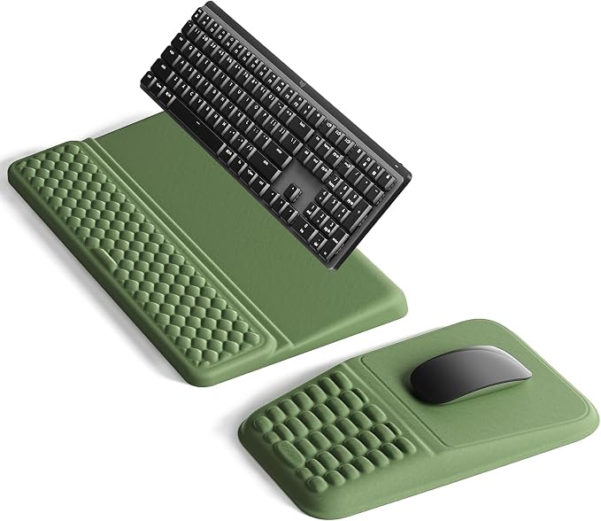 Vaydeer Keyboard Stand and Mouse Pad Set, Soft Memory Foam Wrist Rest by Vaydeer