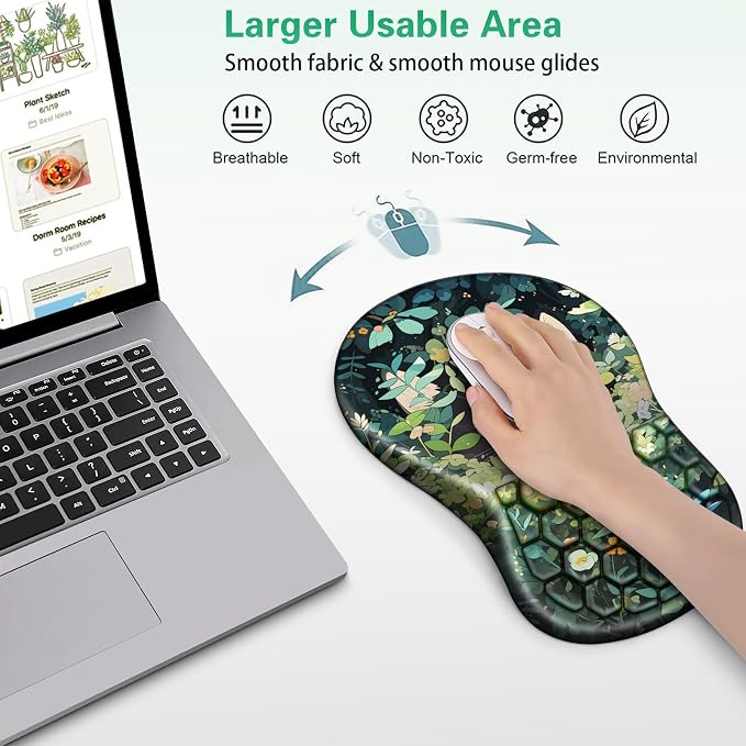 Mouse Pad with Wrist Rest, Canjoy Ergonomic Wrist Support with Massage - Image 5