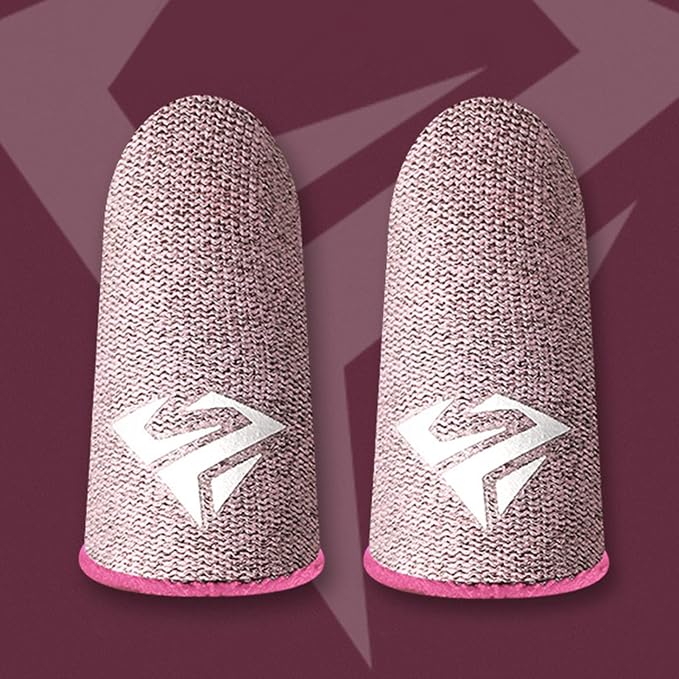 Gaming Finger Gloves Gaming Finger Sleeves Anti-Slip Sweatproof Ultra-Thin Touch Screen Gloves Fingertip Cover for Mobile Game Gaming Finger Gloves Gaming Thumb Sleeves - Image 2