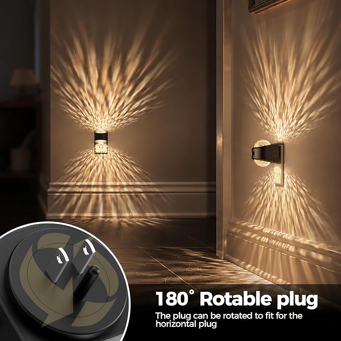 Briignite Motion Sensor Night Light Projector Dimmable Warm White Rotatable - Image 4