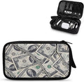 Dollar Print Electronics Organizer Waterproof Cable Organizer Bag, Shockproof Cord Storage Bag, Travel Essentials for Electronics Items/USB/SD/Charger by Unknown