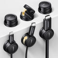 UGREEN Magnetic Cable Management Clips, 360° Rotation Desk Cord Organizer 1s Fast Locking, Strong Adhesive Cable Holder Fits Cables Wires for Workspace, Nightstand, Home Office,Car by Unknown
