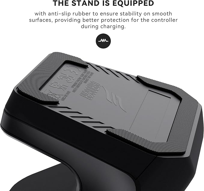 Charging Station Dock for Xbox Elite Series 2 Controller, Magnetic Charger Stand for Xbox Elite Series 2 Core Controller with Type C Charging Cable, LED Indicator - Black - Image 6
