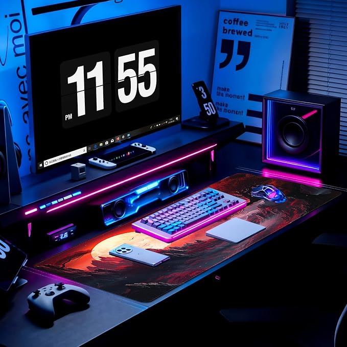 Gaming Mouse Pad, Desk Mat for Keyboard and Mouse, Large Mouse Pad for Desk, Computer Mousepad - Image 5