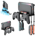 Wall Mount for Nintendo Switch 2 /Switch OLED/Switch Console, Switch 2 holder with Storage 8 Card Slots,2 Pro Controller and 4 Joycon Hanger-Install Behind TV, Black by Unknown
