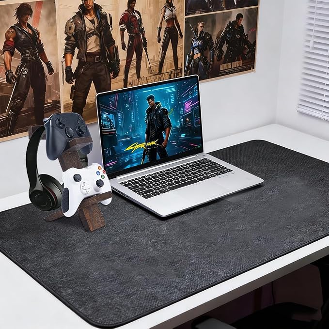 DICOSMETIC 1 Set Universal Controller Holder Wood Game Headset Stand Gaming Controller Storage Rack for Women Men Husband, 20x6x22cm (7.87x2.36x8.66in), Coconut Brown - Image 5