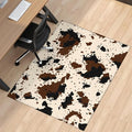 Office Chair Mat for Carpet Hardwood Tile Floor,36"x48" Computer Chair Mat for Rolling Chairs Carpet, Under Desk Non Slip Gaming Rug, Low-Pile Rubber Backing Large Protector Mat,Southwest Cow Print by Unknown