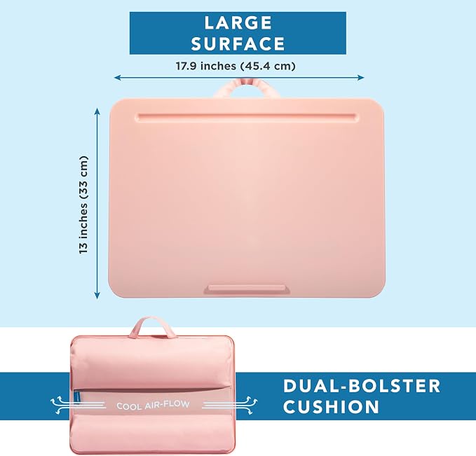 LAPGEAR The Original Lap Desk – Rose Quartz, Fits 17" Laptops - Image 5