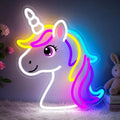 Unicorn Neon Sign for Girls Room Colorful Unicorn Neon Light Wall Decor by Mvorixa