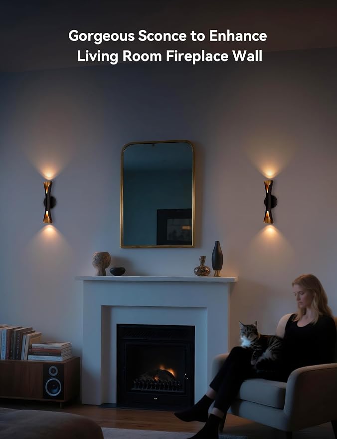 Tubicen Wall Sconces Set of Two Dimmable Home Theater Sconce Up Down - Image 8