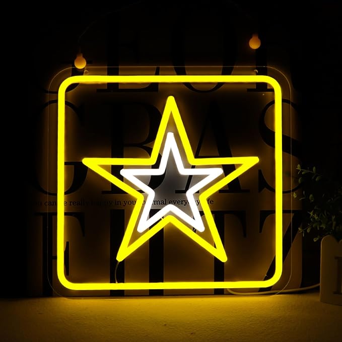 Military-themed Neon Signs Army Veteran Neon Lights Wall Decor for Man Cave Bedroom Bar Army Themed Gift Art for Christmas Party-13.31×13 IN-USB Powered-Acrylic by Unknown