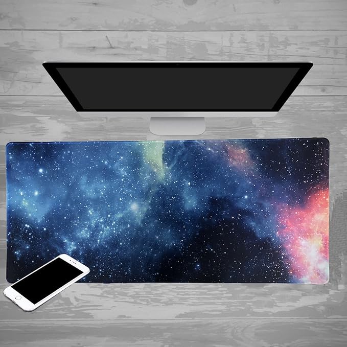 XXL Professional Large Mouse Pad & Computer Game Mouse Mat (35.4x15.7x0.1IN, 90x40 sky002) - Image 7