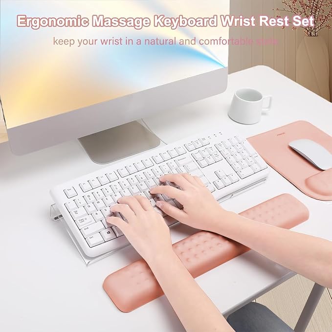 MOSISO Keyboard Stand&Wrist Rest Support for Keyboard &Mouse Pad Set - Image 5