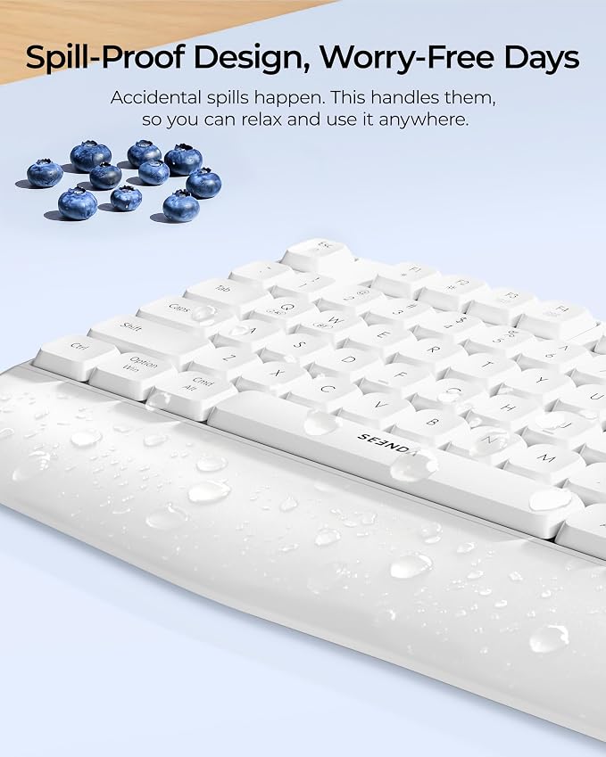 seenda COE200 Wireless Bluetooth Keyboard and Mouse Combo with Wrist Rest - Image 8