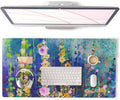 QiyI PU Leather Large Mouse Pad, Office Decor, 31.5" x 15.7", Ivy Flowers | Desk Décor Accessories, Extended Size, Waterproof & Easy to Clean, Smooth Surface, Non Slip Desk Organization by QIYI