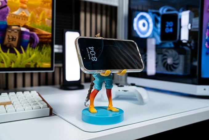 Cableguys Fortnite Fishsticks Controller Holder & Phone Stand - Gaming Setup Accessories for Desk and Game Room, Controller Stand Compatible with Xbox, PlayStation & Most Standard Game Controllers - Image 2