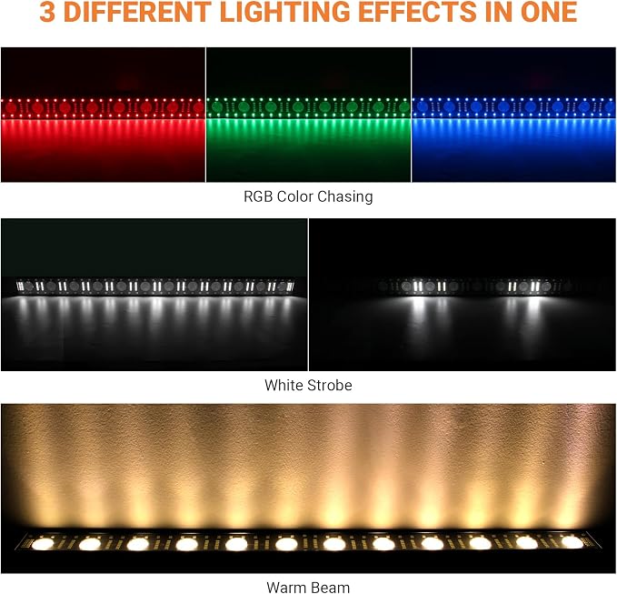 Battery Powered 150W 240LED Stage Wash Light Bar for DJ Party - Image 2