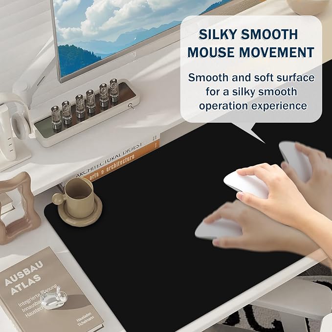 Mouse Pad Gaming - Desk Mat for Keyboard and Mouse - Large Mouse Pad for Desk, Mousepad (35.4" X 15.7") with Non-Slip Base, Desks Pad Mat Office and Home - Image 4