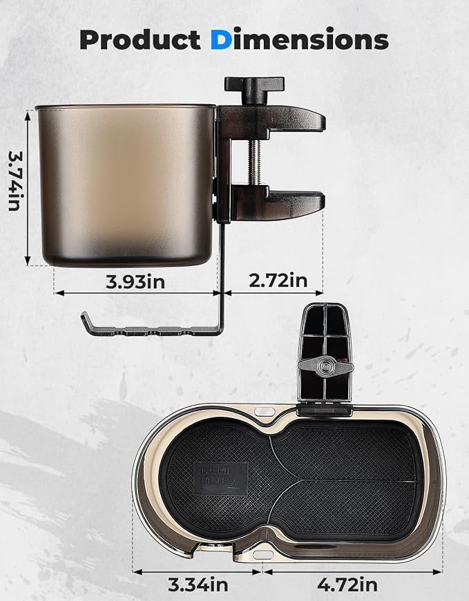 KEMIMOTO 3-in-1 Desk Cup Holder and Headphone Hanger, Fits 18-32 oz Cups - Image 2