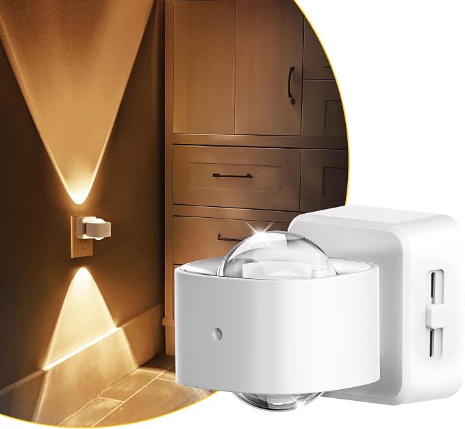 L LOHAS LED Night Lights Plug into Wall, Night Light Projector Light Sensor by LLOHASLED