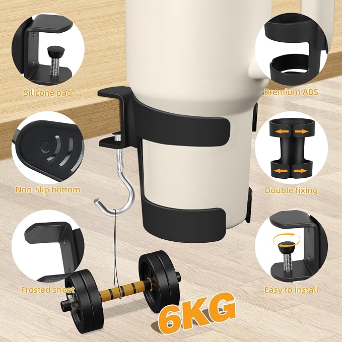 Desk Cup Holder Compatible with Stanley, Owala,Sinple Midern & Hydroflask - Image 5