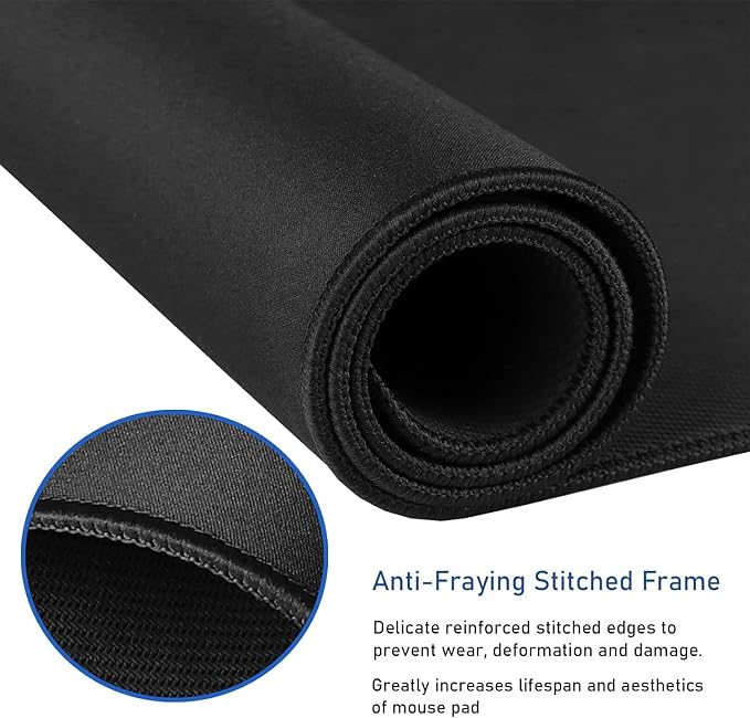 Large Mouse Pad, 31.5X11.8In Durable Non-Slip Natural Rubber Base Mousepad | Mouse Pad, Non-Slip Natural Rubber Base,Waterproof Computer Keyboard Pad Mat for Esports Pros/Gamer/Desktop/Office/Home - Image 6