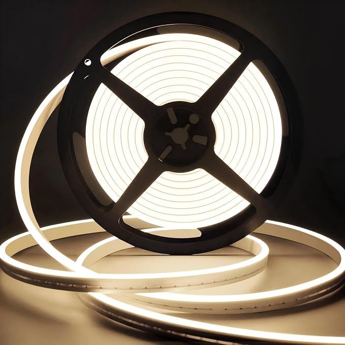 Lamomo LED Strip Lights Neutral White, 32.8Ft Dimmable LED Rope Lights, 4500K Waterproof Silicone LED Neon Lights for Bedroom Indoor Home Decor (Power Adapter Included) - Image 8