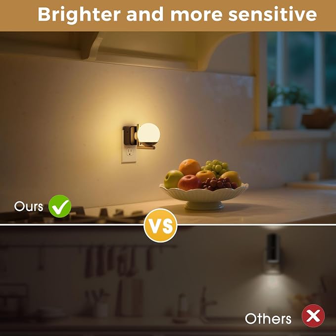 L LOHAS LED Night Lights Plug Into Wall 2 Pack, Dusk to Dawn Sensor - Image 7