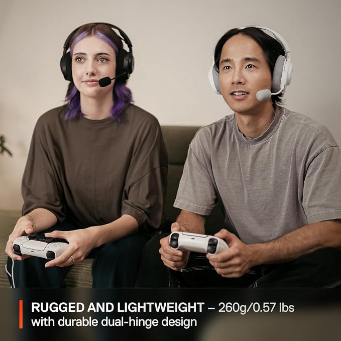 SteelSeries Arctis Nova 3P Wireless Multi-Platform Gaming Headset — Mobile App Control — 40 HR Battery — Neodymium Magnetic Drivers — 2.4GHz/Bluetooth — PS5, PS4, PC, Switch, Mobile — Black - Image 5