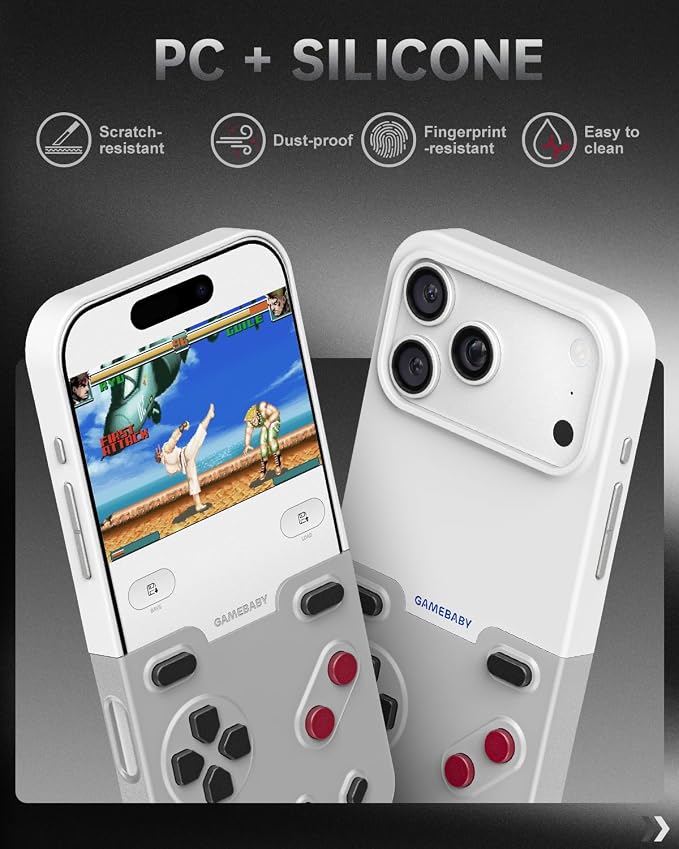 GameBaby for iPhone 17 Pro Case, Handheld Retro Gaming Console Style - Image 5
