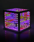 Infinity Mirror Hyper Cube LED Light, RGB Gaming Room Decor, 4Inches by Tinyimi