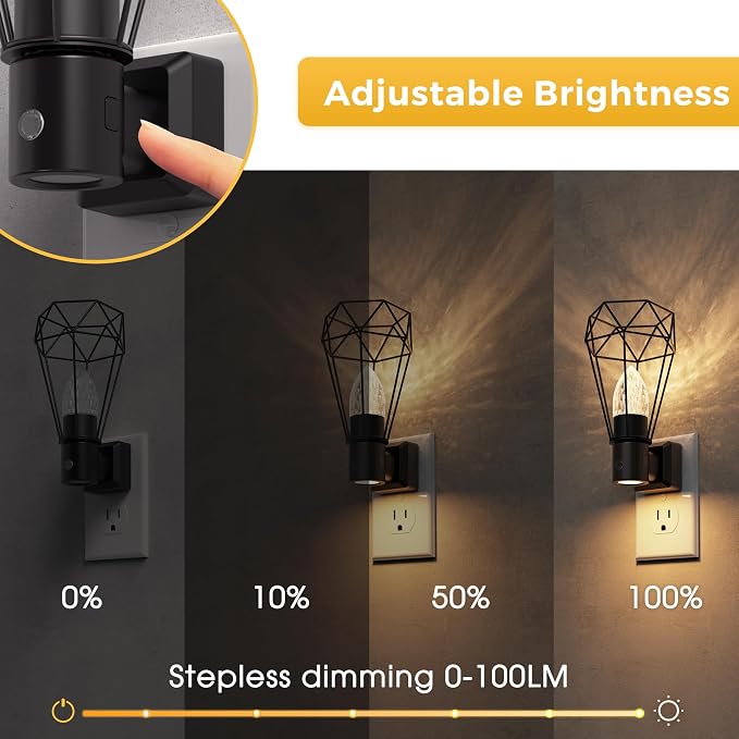 L LOHAS LED Night Light, 2 Pack Night Lights Plug into Wall - Image 3
