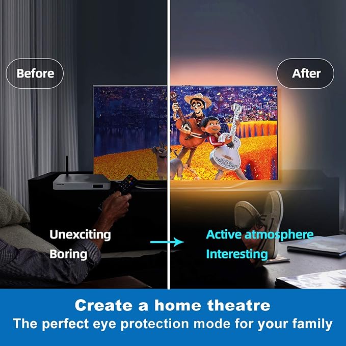 Tenmiro 65.6ft Led Strip Lights, Ultra Long RGB Color Changing LED Light Strips Kit with 44 Keys Ir Remote Led Lights for Bedroom, Kitchen, Home Decoration - Image 5