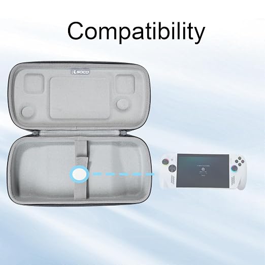 RLSOCO Carrying Case for ASUS ROG Xbox Ally/ROG Xbox Ally X 7" FHD Gaming Handheld Console - Grey (Case Only) - Image 5