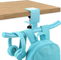 Geelin Bag Hook for Desk Table Heavy-Duty Backpack Hanger Clamp On Purse Holder Adjustable Under Desk Bag Hook for Headphones Handbag Hanger for Classroom Dorm Back to School(Blue) by Geelin