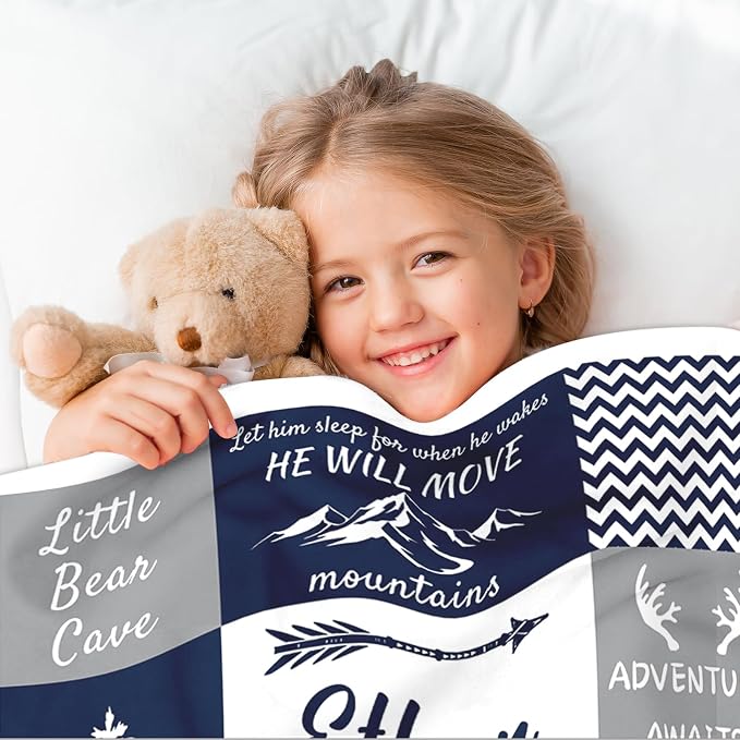 Ship Next Day, Personalized Baby Blankets - Printed in USA, Custom Name Blanket, Baby Blanket with Name, Ultra-Soft Cozy Fleece Blankets, Gifts for Baby Newborn Toddlers Boys & Girls Kids - Image 6