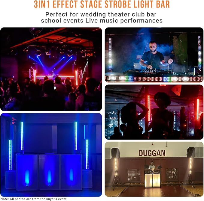 100W 264LED Stage Wash Light Bar for DJ Party - Image 6