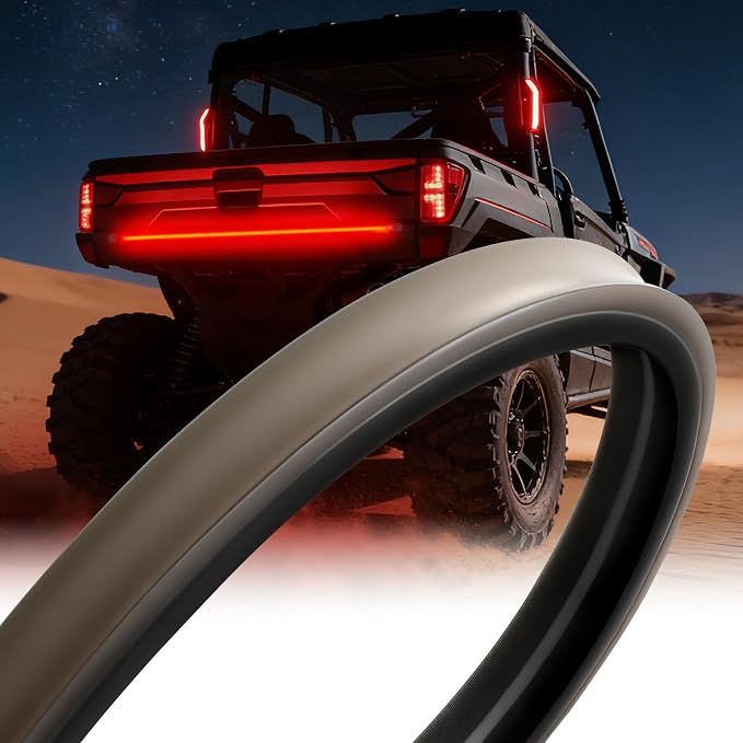 OFFROADTOWN 37inch RGB Tailgate Silicone Flex LED Light Bar 324 LED 3rd Brake/Stop/Turn/Reverse/Strobe Tail Light Custom Driving Light with Wireless Remote Control for Pickup Truck SUV RV Trailer(1PC) by OFFROADTOWN