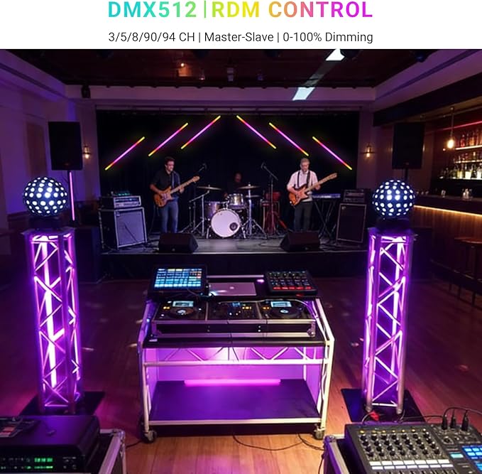 LED Stage Light Bar for DJ Party 2Pack - Image 4