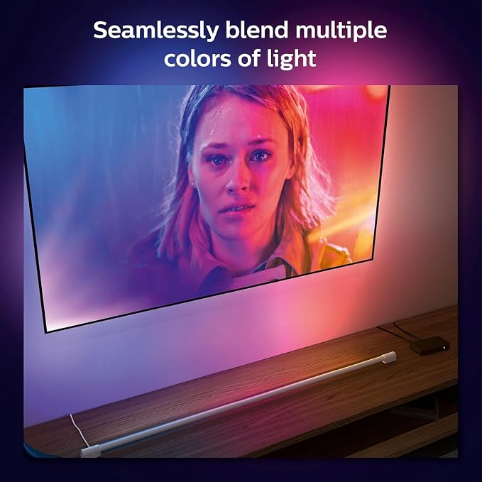 Philips Hue Large Smart Light Tube, White - White and Color Ambiance LED Color-Changing Light - 1 Pack - Sync with TV, Music, and Gaming - Requires Bridge and Sync Box - Control with App or Voice - Image 5