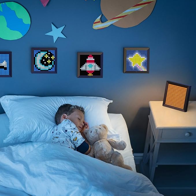 Divoom Pixoo - Pixel Art Digital Picture Frame with 16x16 LED Display APP Control - Cool Animation Frame Wall/Desk Mount for Gaming Room & Bedside Table -Black - Image 8