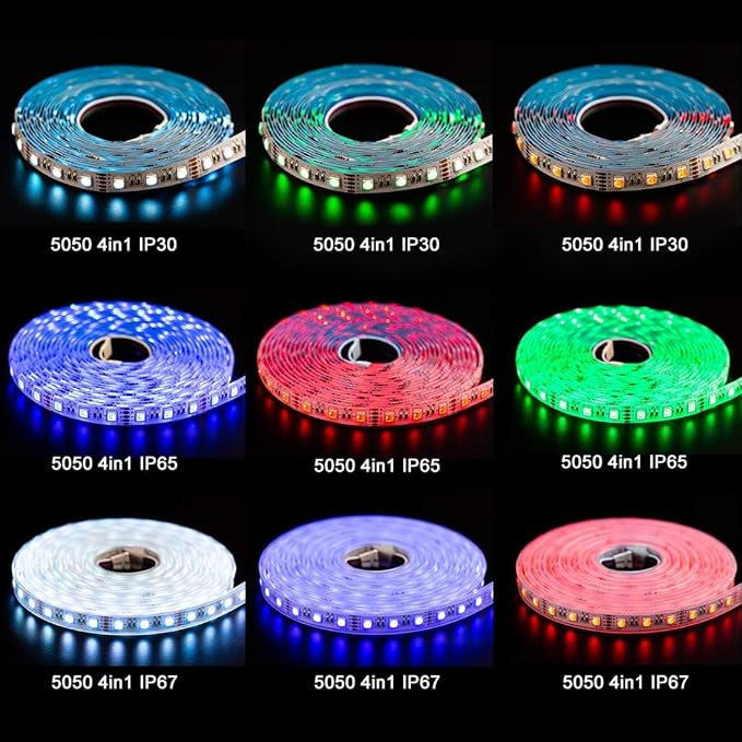 BTF-LIGHTING RGBW LED Strip Cool White 16.4ft 60LED DC24V UL Listed IP65 - Image 6