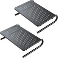 HUANUO Monitor Stand Riser for Desk, Laptop Stand, Laptop Shelf w/Vented Metal, Desktop Computer Stand Desk Organizer for Laptop, PC, Printer by HUANUO