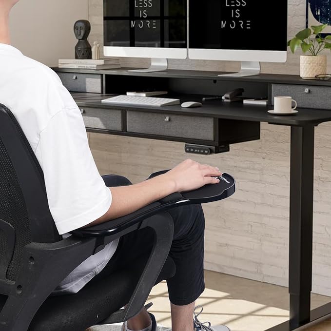 Ergonomic Arm Rest Mouse Pads for Chairs,Mouse pad Chair Attachment | Upgrade Adjustable Chair arm Mouse pad, Gaming Covers for Elbows and Forearms Pressure Relief - Image 7