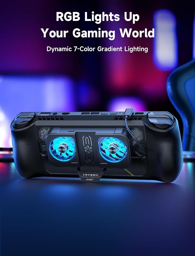 JSAUX Cooling Fan for PC0111 ROG Ally X ModCase, USB C Powered Cooler - Image 3