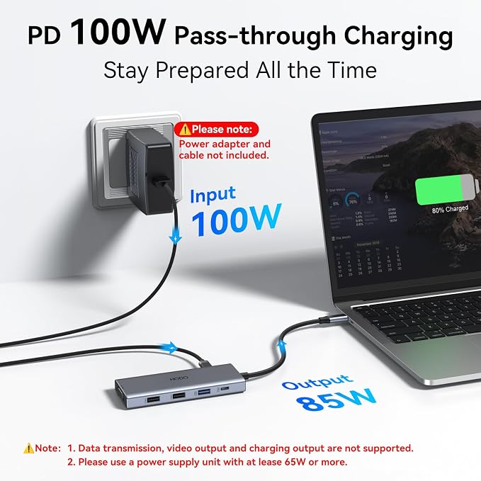 USB C Docking Station Dual Monitor for HP,Laptop Docking Station 3 Monitors - Image 7