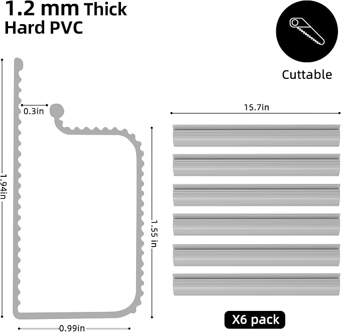 YECAYE Cable Management Under Desk, 94.2 in, Cable Raceway, Grey - Image 5